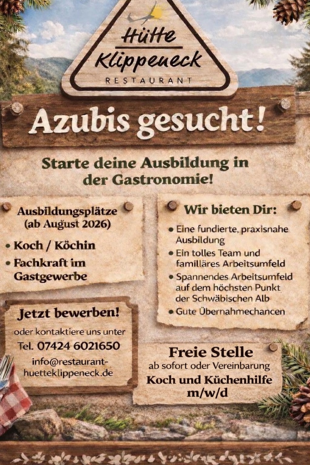 Team der Hütte Klippeneck