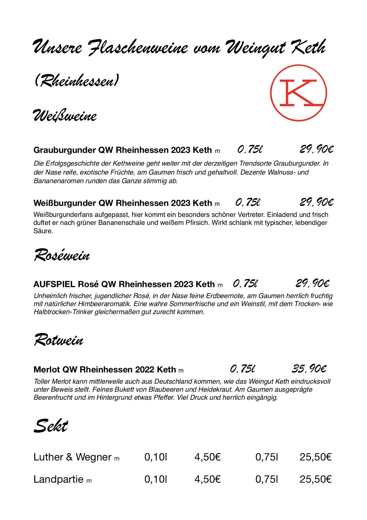 Speisekarte Seite 10